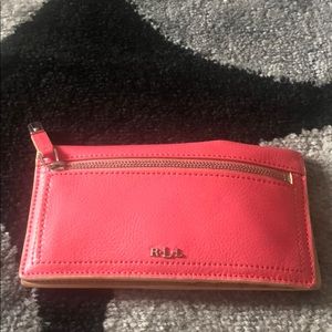 NWOT Ralph Lauren Coral Pink Wallet